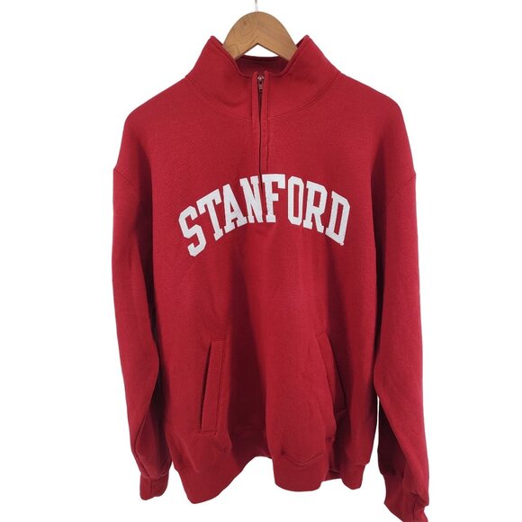 Champion Eco Collection Stanford Red Pullover Sweatshirt XL - Picture 1 of 8